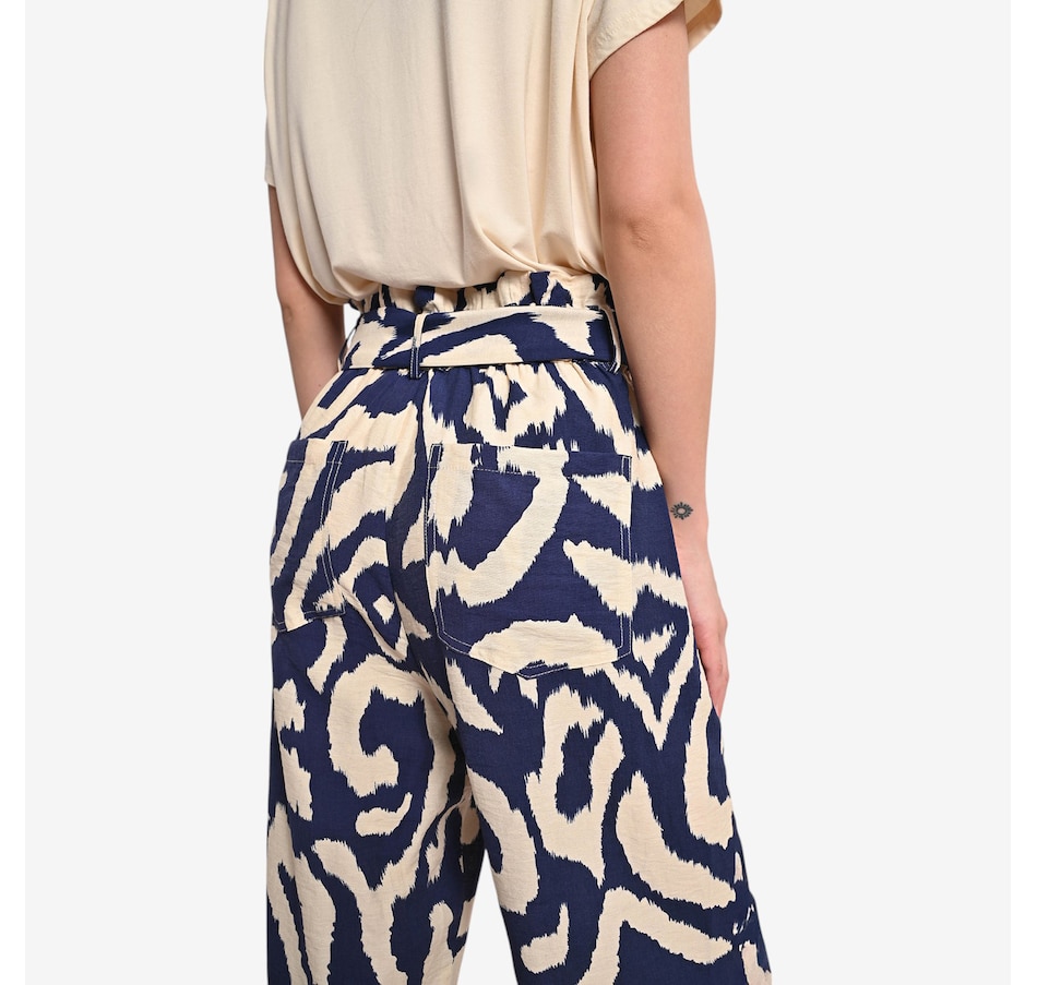 Image 103629_ALTMORE3.jpg, Product 103-629 / Price $69.88, Molly Bracken Printed Pant with Tie Belt from Molly Bracken on TSC.ca's Fashion department