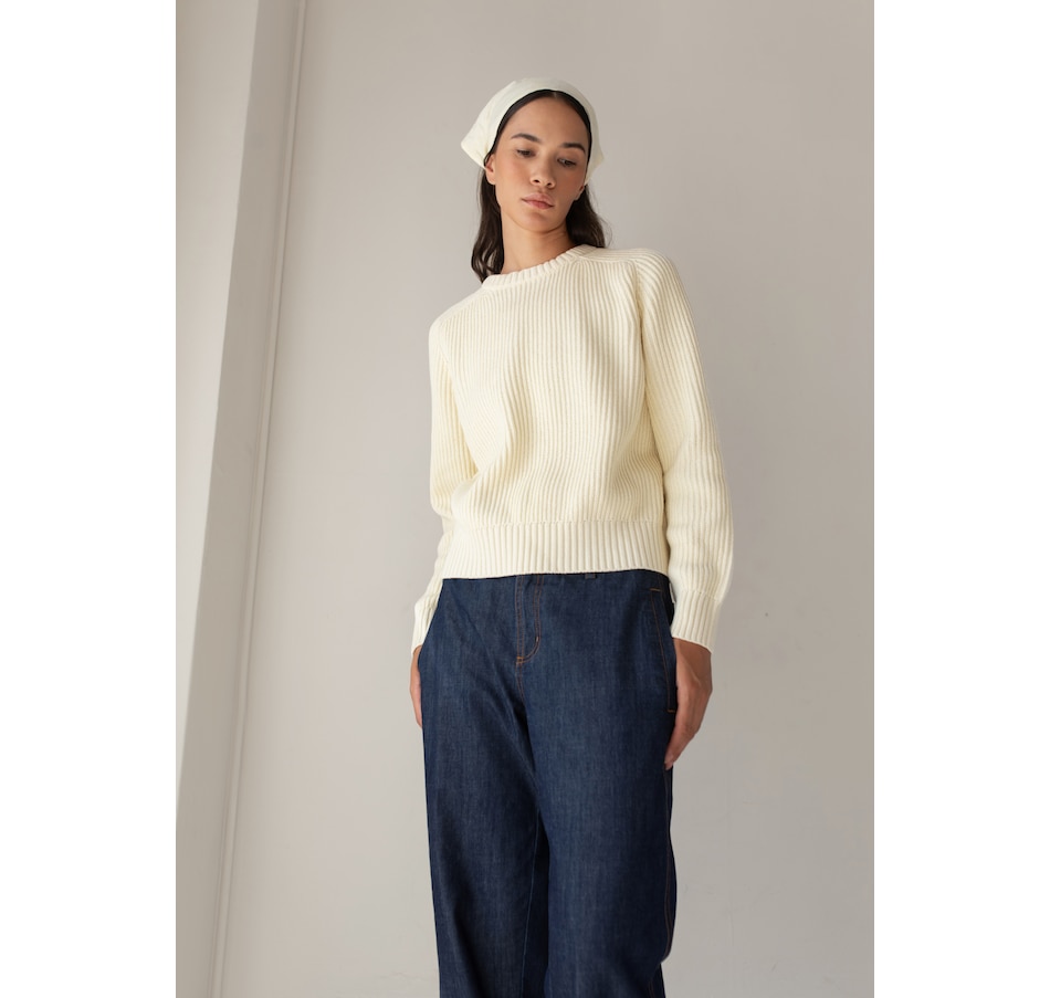 Image 103642_BUT.jpg, Product 103-642 / Price $104.88, Paper Label Avery Crew Neck Cotton Sweater from Paper Label on TSC.ca's Fashion department