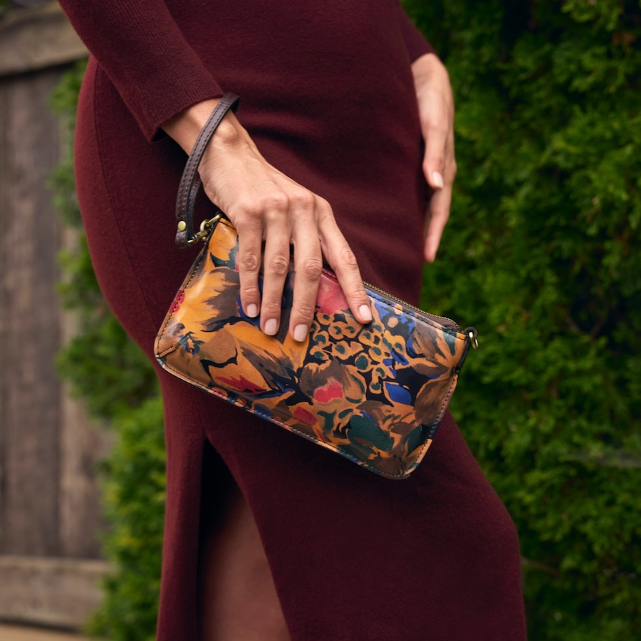 Image 103671_ALTMORE10.jpg, Product 103-671 / Price $19.33, Patricia Nash Laurina Leather Wristlet Crossbody from Patricia Nash on TSC.ca's Fashion department