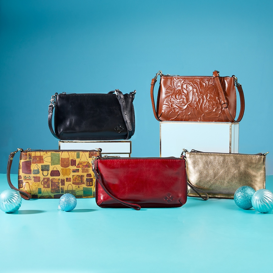 Image 103671_ALTMORE100.jpg, Product 103-671 / Price $19.33, Patricia Nash Laurina Leather Wristlet Crossbody from Patricia Nash on TSC.ca's Fashion department