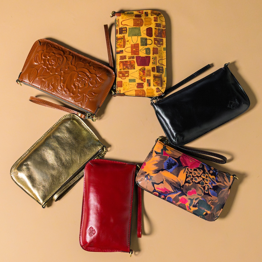 Image 103671_ALTMORE11.jpg, Product 103-671 / Price $19.33, Patricia Nash Laurina Leather Wristlet Crossbody from Patricia Nash on TSC.ca's Fashion department