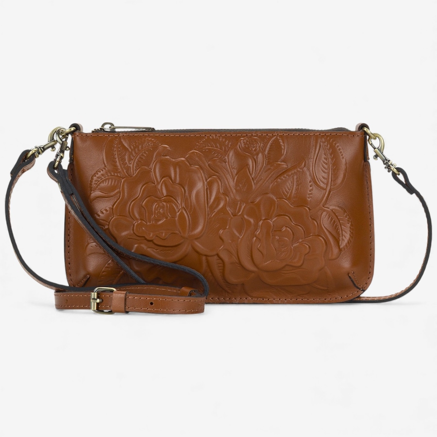 Image 103671_HTAN.jpg, Product 103-671 / Price $19.33, Patricia Nash Laurina Leather Wristlet Crossbody from Patricia Nash on TSC.ca's Fashion department