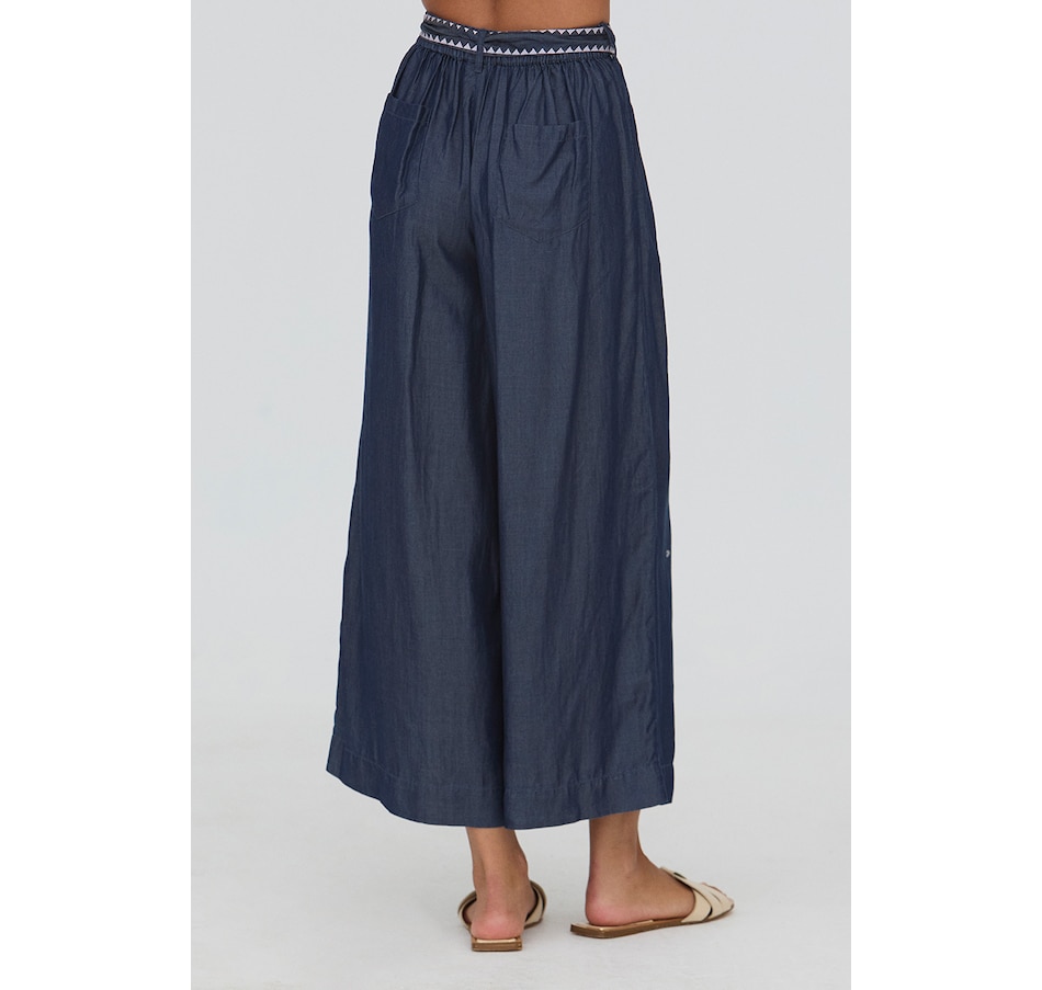 Image 103721_ALTMORE1.jpg, Product 103-721 / Price $69.88, Why Not Wide Leg Tencel Pant with Belt from Why Not on TSC.ca's Fashion department
