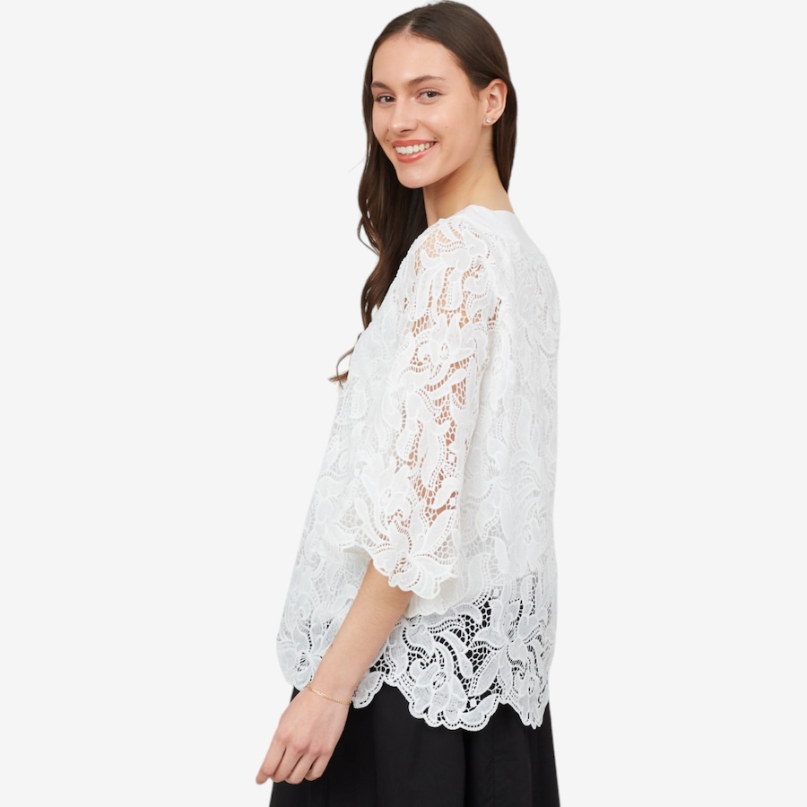 Image 103728_ALTMORE2.jpg, Product 103-728 / Price $79.33, Isaac Mizrahi Lace Tunic from Isaac Mizrahi New York on TSC.ca's Fashion department