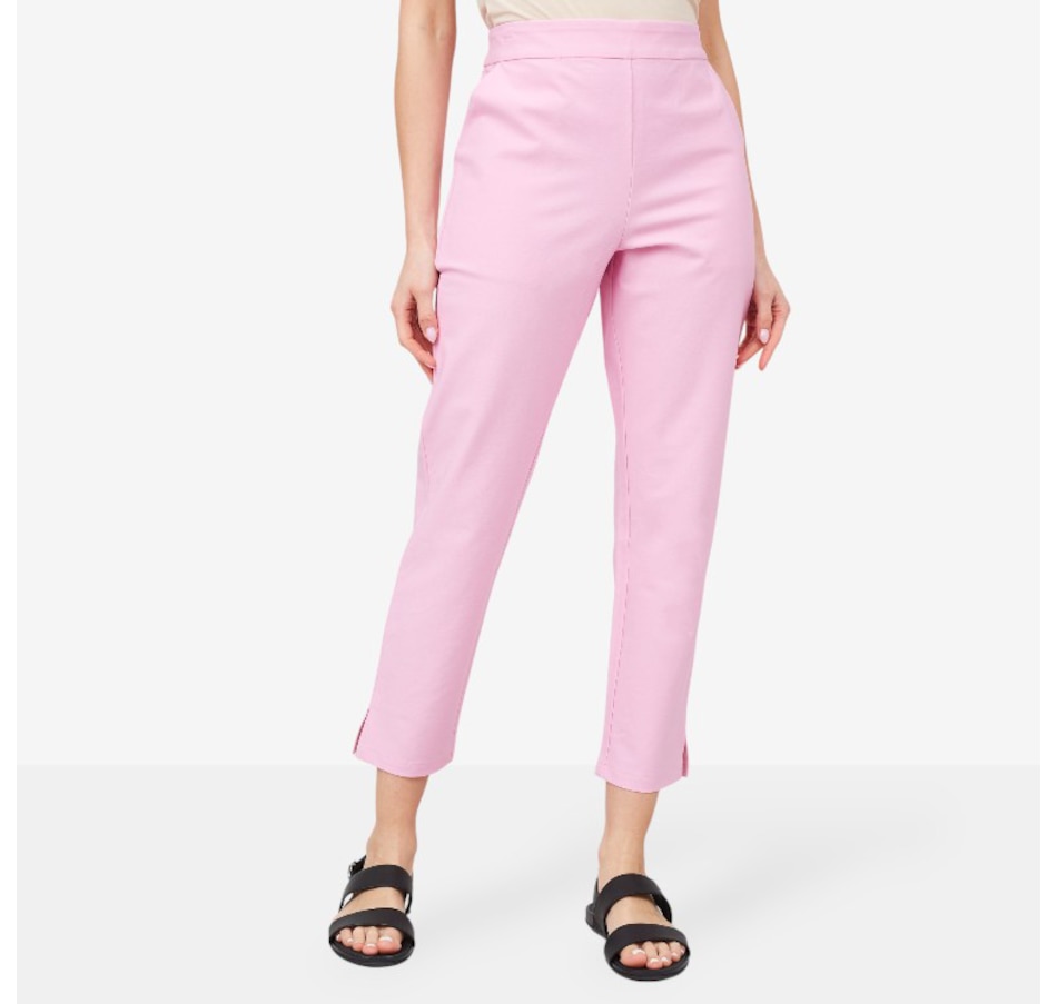 Image 103736_PNK.jpg, Product 103-736 / Price $39.33, Isaac Mizrahi The Everywhere Slim Ankle Pant from Isaac Mizrahi New York on TSC.ca's Fashion department