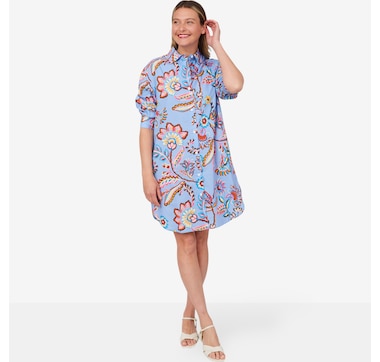 Isaac Mizrahi Printed Shirt Dress