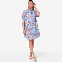 Isaac Mizrahi Printed Shirt Dress