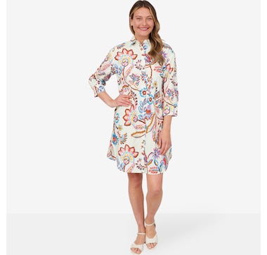 Isaac Mizrahi Printed Shirt Dress