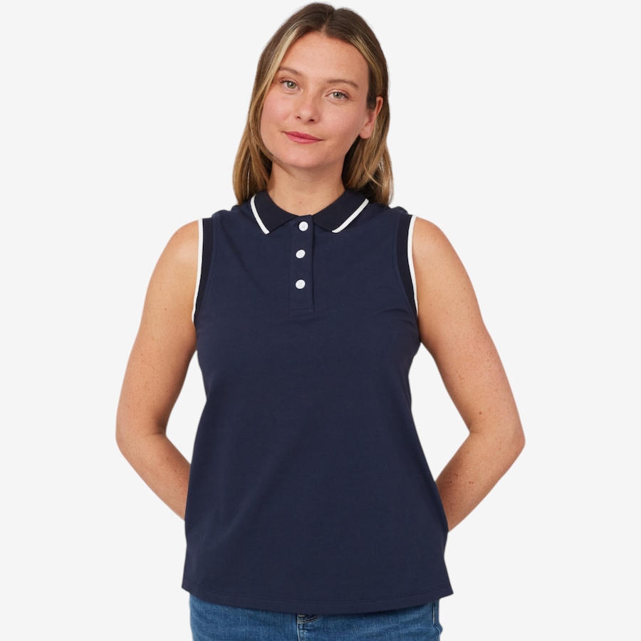 Image 103748_ALTMORE3.jpg, Product 103-748 / Price $24.33, Isaac Mizrahi Polo Top from Isaac Mizrahi New York on TSC.ca's Fashion department