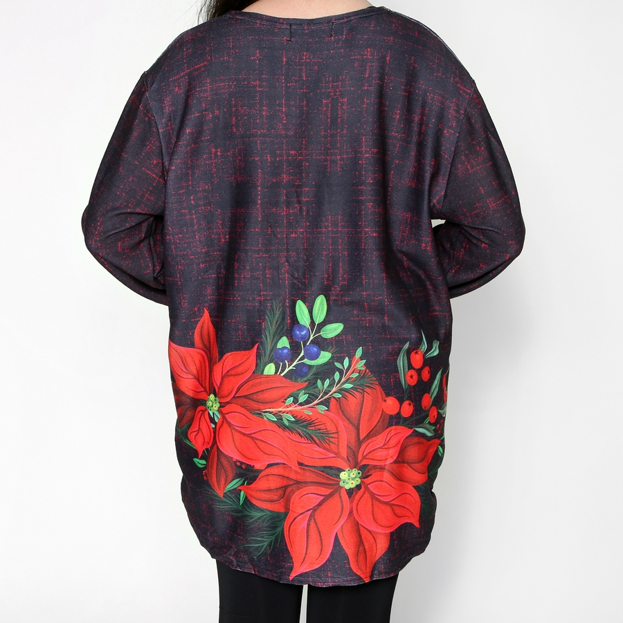 Image 103804_ALTMORE1.jpg, Product 103-804 / Price $15.33, Red Coral Tunic Length Holiday Bling Sweater from Red Coral Fashions on TSC.ca's Fashion department