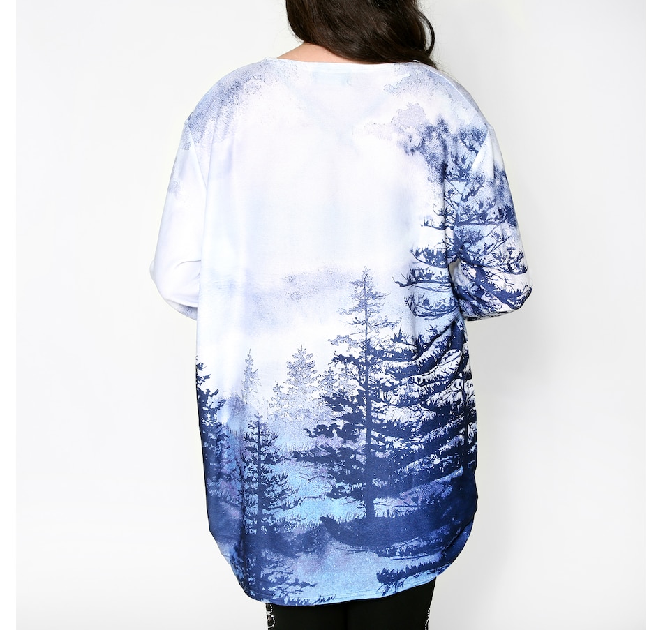 Image 103804_ALTMORE2.jpg, Product 103-804 / Price $15.33, Red Coral Tunic Length Holiday Bling Sweater from Red Coral Fashions on TSC.ca's Fashion department