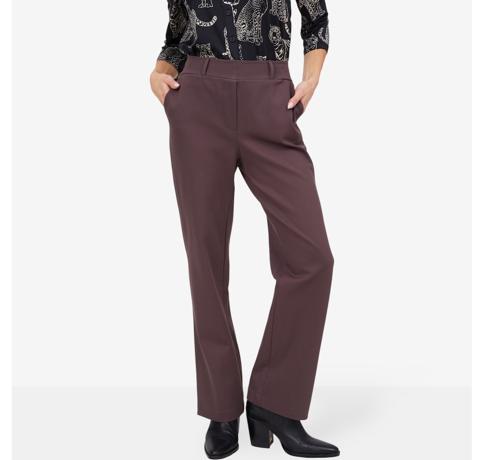 Image 103828_ALTMORE1.jpg, Product 103-828 / Price $56.88, Kim & Co. Stretch Ponte Knit Signature Straight Leg Pant from Kim & Co. on TSC.ca's Fashion department