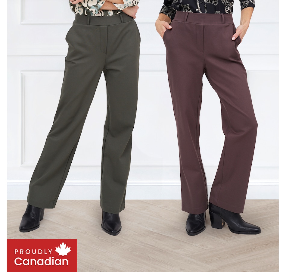 Image 103828_ALTMORE100.jpg, Product 103-828 / Price $56.88, Kim & Co. Stretch Ponte Knit Signature Straight Leg Pant from Kim & Co. on TSC.ca's Fashion department