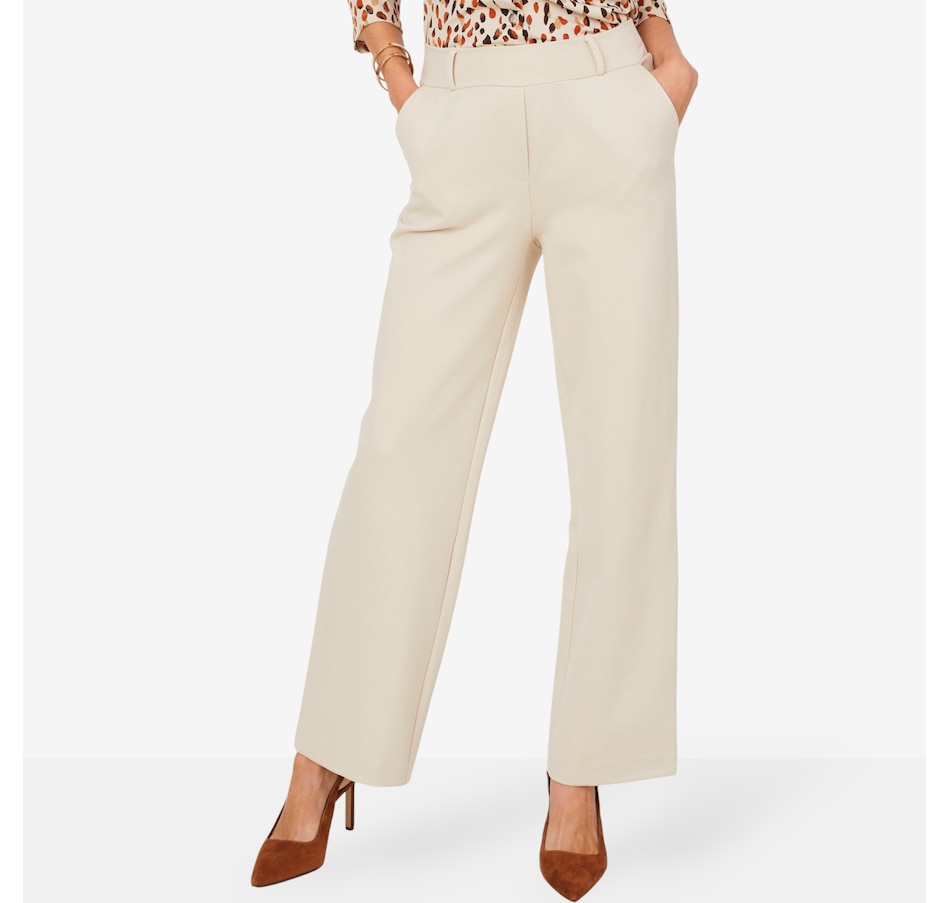 Image 103828_SAN.jpg, Product 103-828 / Price $56.88, Kim & Co. Stretch Ponte Knit Signature Straight Leg Pant from Kim & Co. on TSC.ca's Fashion department