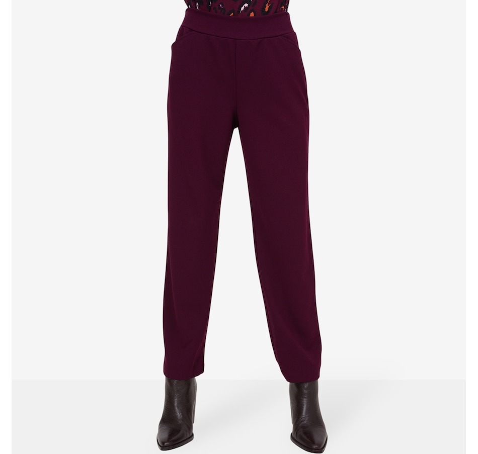 Image 103837_WIN.jpg, Product 103-837 / Price $39.88, Kim & Co. Ponte Crepe Narrow Leg Anna Pant with Pockets from Kim & Co. on TSC.ca's Fashion department