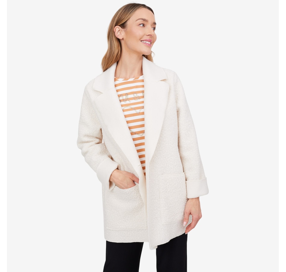 Image 103842_ECR.jpg, Product 103-842 / Price $82.88, Kim & Co. Poodle Cloth Light Coat with Pockets from Kim & Co. on TSC.ca's Fashion department