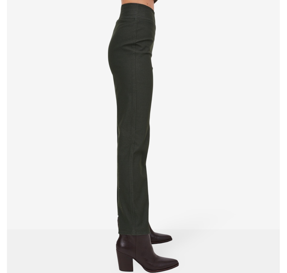 Image 103844_ALTMORE1.jpg, Product 103-844 / Price $44.88, Kim & Co. Deluxe Denim Knit Wide Waistband Claire Narrow Lego Trouser from Kim & Co. on TSC.ca's Fashion department