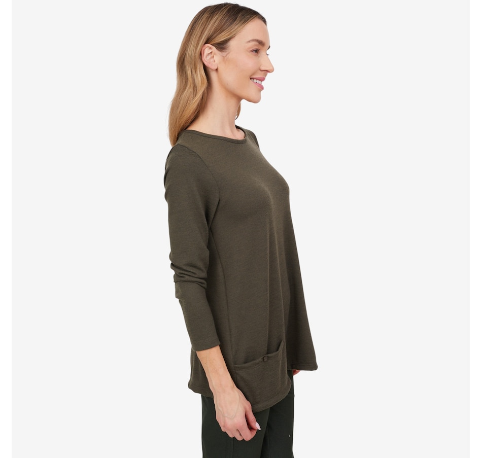 Image 103846_ALTMORE1.jpg, Product 103-846 / Price $39.88, Kim & Co. Soft Touch Long Sleeve Tunic with Pockets from Kim & Co. on TSC.ca's Fashion department