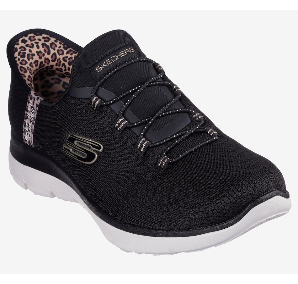 Image 103878_BLK.jpg, Product 103-878 / Price $110.00, Skechers Slip-In's Summits - Leopard Chic Mesh Bungee Slip-On from Skechers on TSC.ca's Shoes department