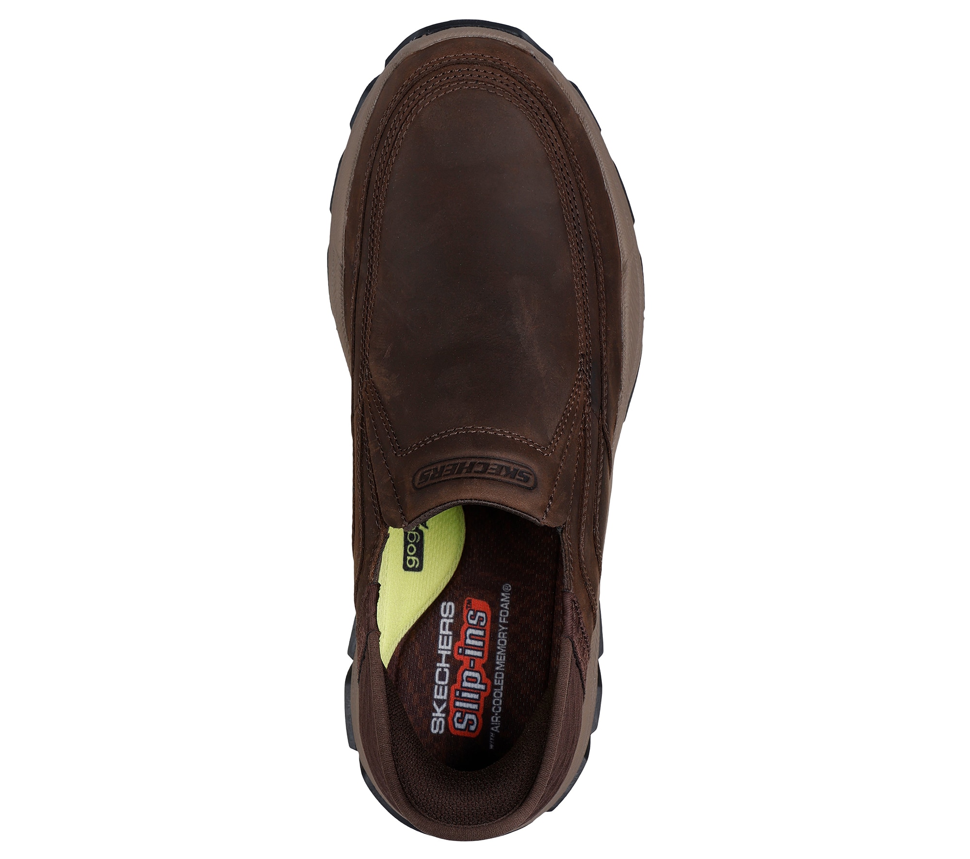 Skechers Men's Relaxed Fit Respected - Elgin Moc Toe Leather Slip