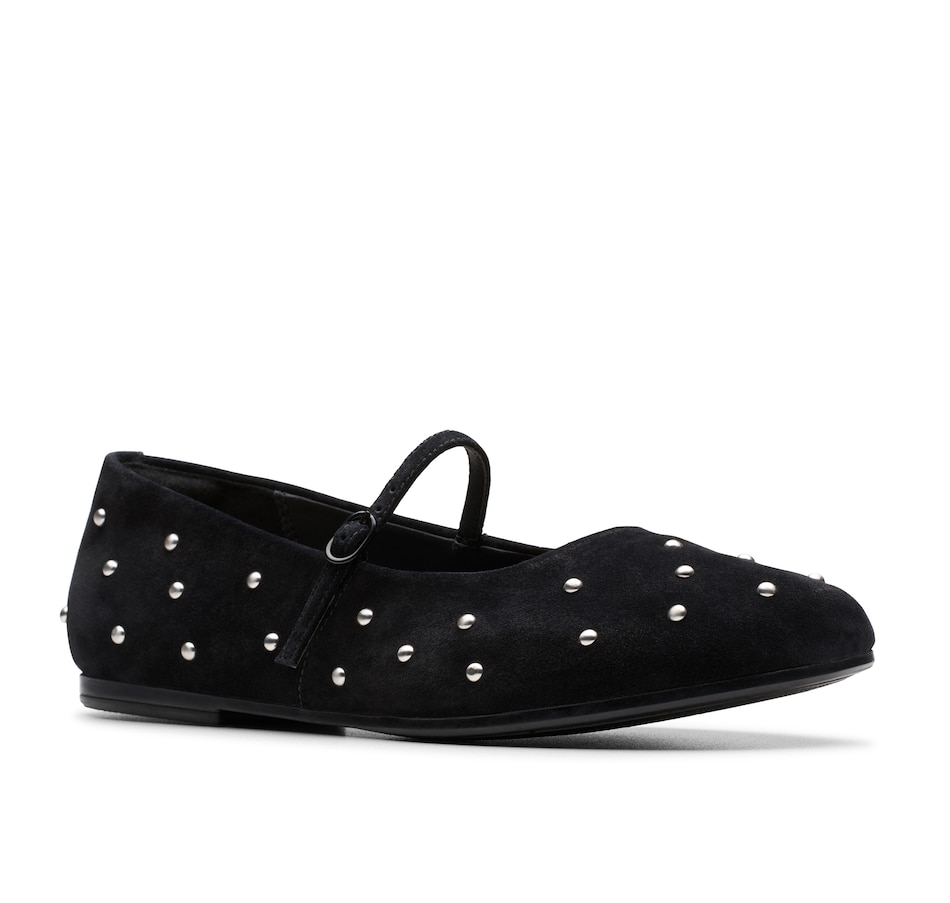 Image 103910_BLK.jpg, Product 103-910 / Price $150.00, Clarks Livia Stud Flat from Clarks Footwear on TSC.ca's Shoes department