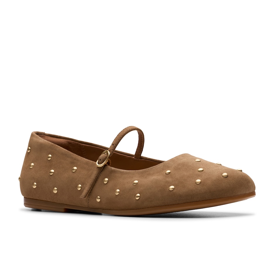 Image 103910_WLT.jpg, Product 103-910 / Price $150.00, Clarks Livia Stud Flat from Clarks Footwear on TSC.ca's Shoes department