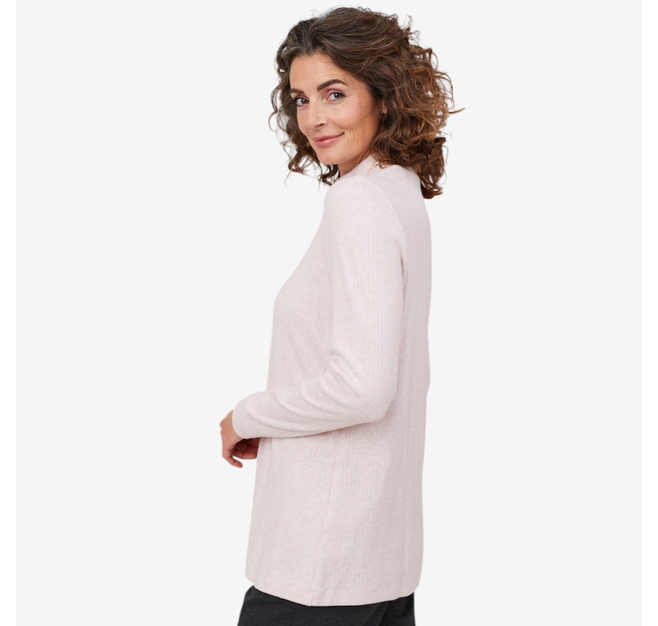 Image 103915_ALTMORE3.jpg, Product 103-915 / Price $59.88, Mr. Max Ultra Soft Ivy Knit Mock Neck Top with Genuine Freshwater Pearl Necklace from Mr. Max on TSC.ca's Fashion department