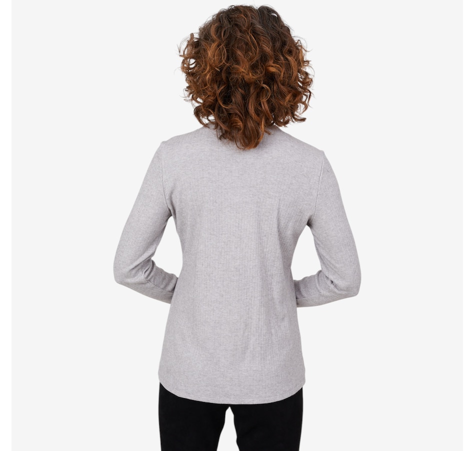 Image 103915_ALTMORE4.jpg, Product 103-915 / Price $59.88, Mr. Max Ultra Soft Ivy Knit Mock Neck Top with Genuine Freshwater Pearl Necklace from Mr. Max on TSC.ca's Fashion department