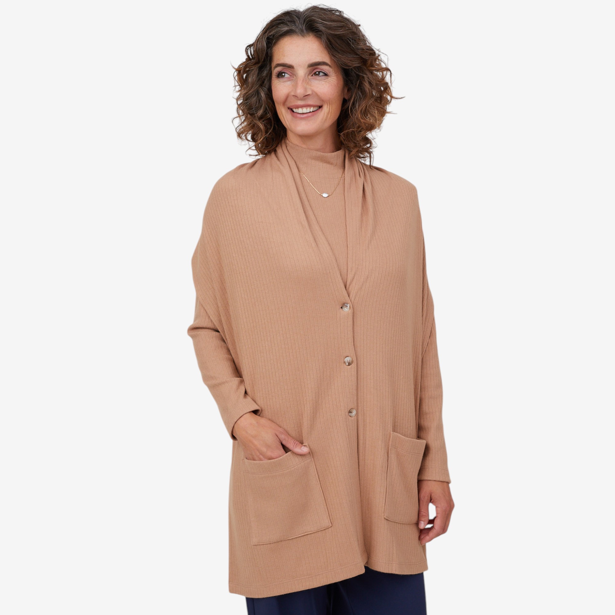 Mr. Max Ultra Soft Knit Multi-Wear Shawl Scarf with Pockets and