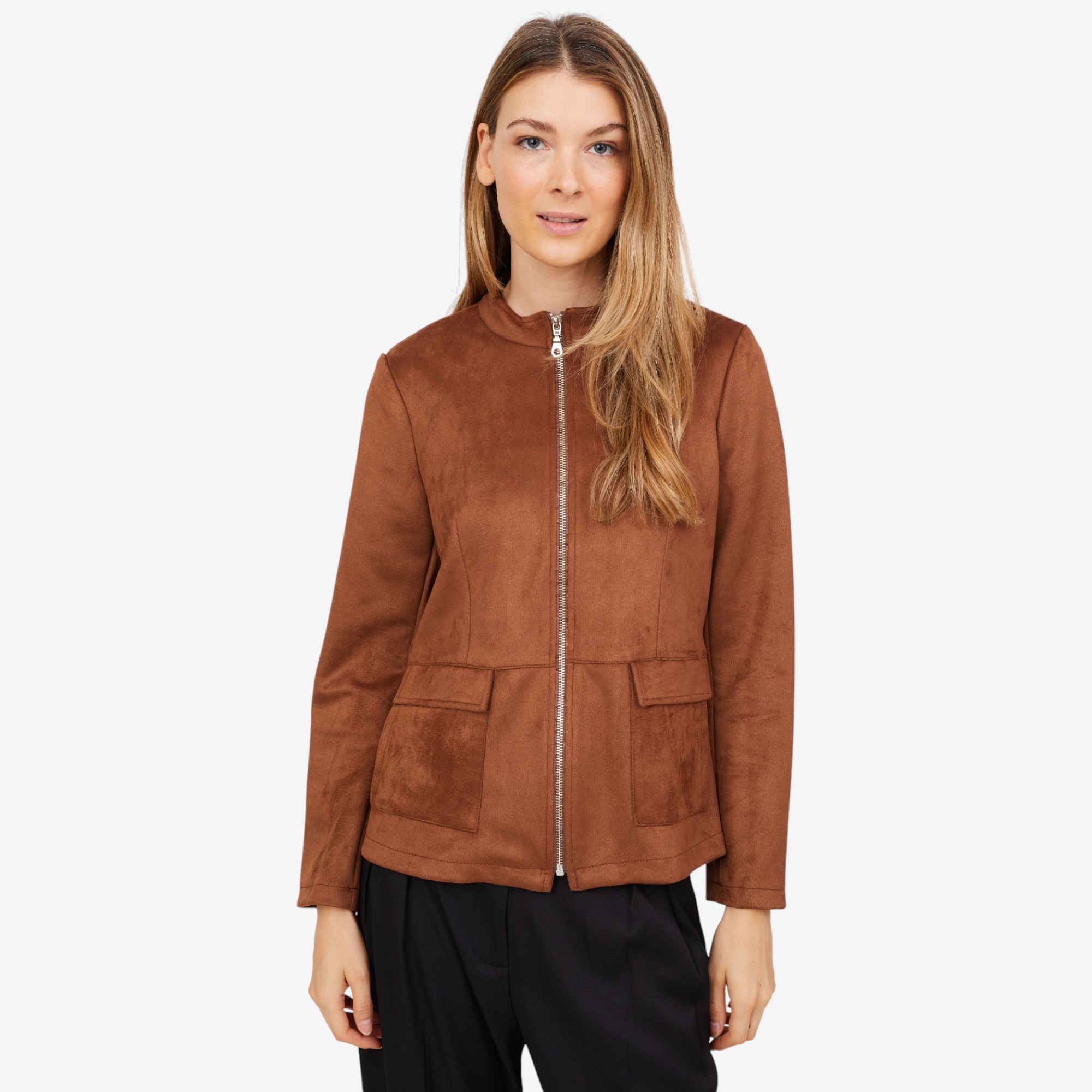 Mr. Max Stretch Faux Suede Zip Jacket - TSC.ca