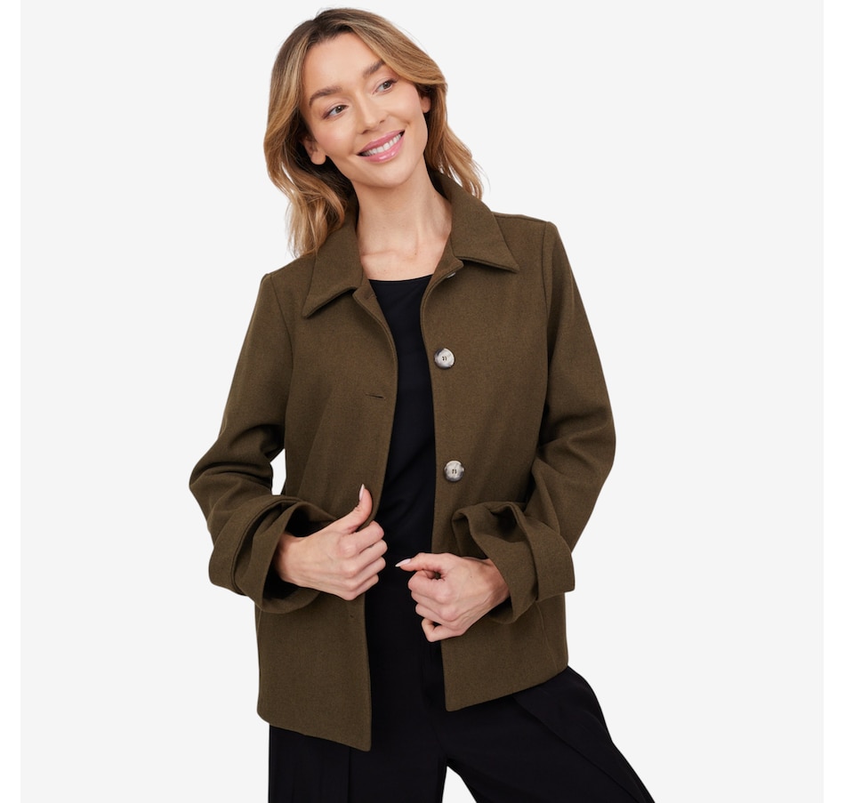 Image 103924_OLI.jpg, Product 103-924 / Price $89.88, Mr. Max Giorgio Melton Jacket with Horn Button Detail from Mr. Max on TSC.ca's Fashion department