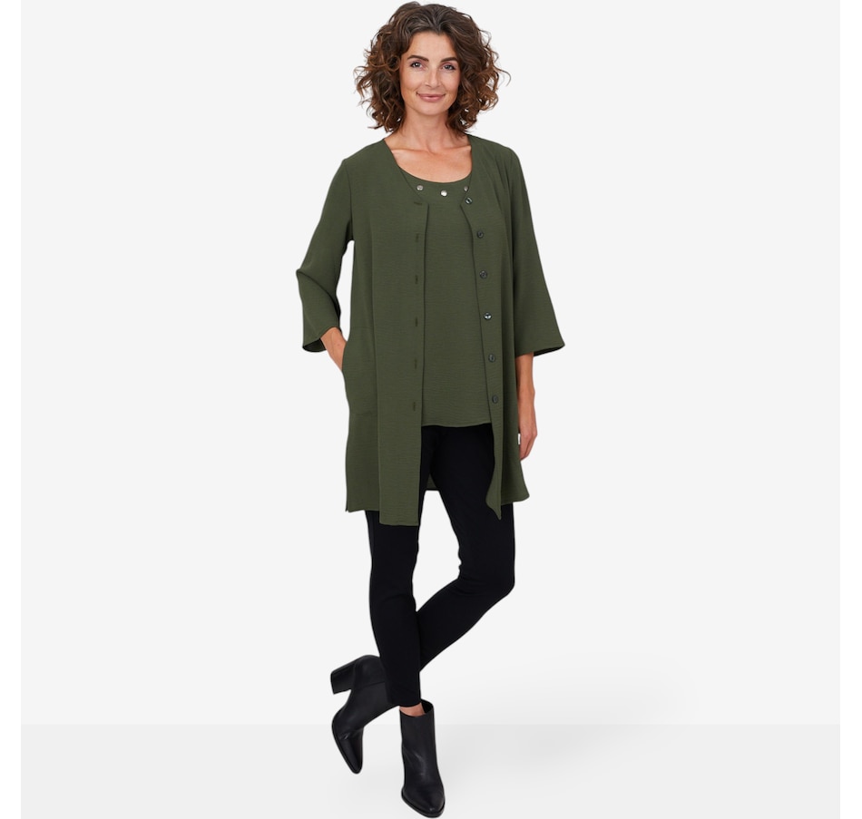 Image 103926_ALTMORE1.jpg, Product 103-926 / Price $89.99, Mr. Max Airflow Button Front Long Susan Shirt with Side Slits from Mr. Max on TSC.ca's Fashion department