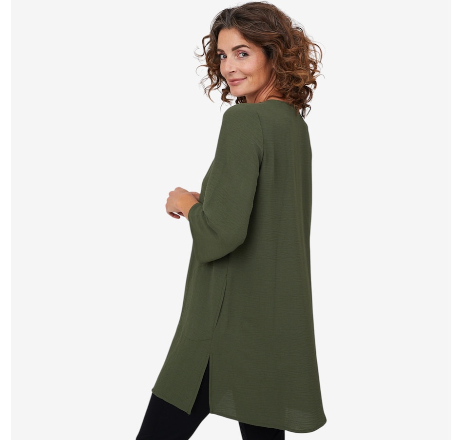 Image 103926_ALTMORE2.jpg, Product 103-926 / Price $89.99, Mr. Max Airflow Button Front Long Susan Shirt with Side Slits from Mr. Max on TSC.ca's Fashion department