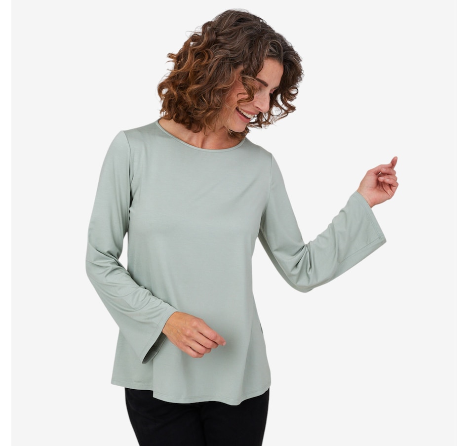 Image 103934_ALTMORE2.jpg, Product 103-934 / Price $49.88, Mr. Max Ultra Modal Celine Top with Soft Bell Sleeve from Mr. Max on TSC.ca's Fashion department