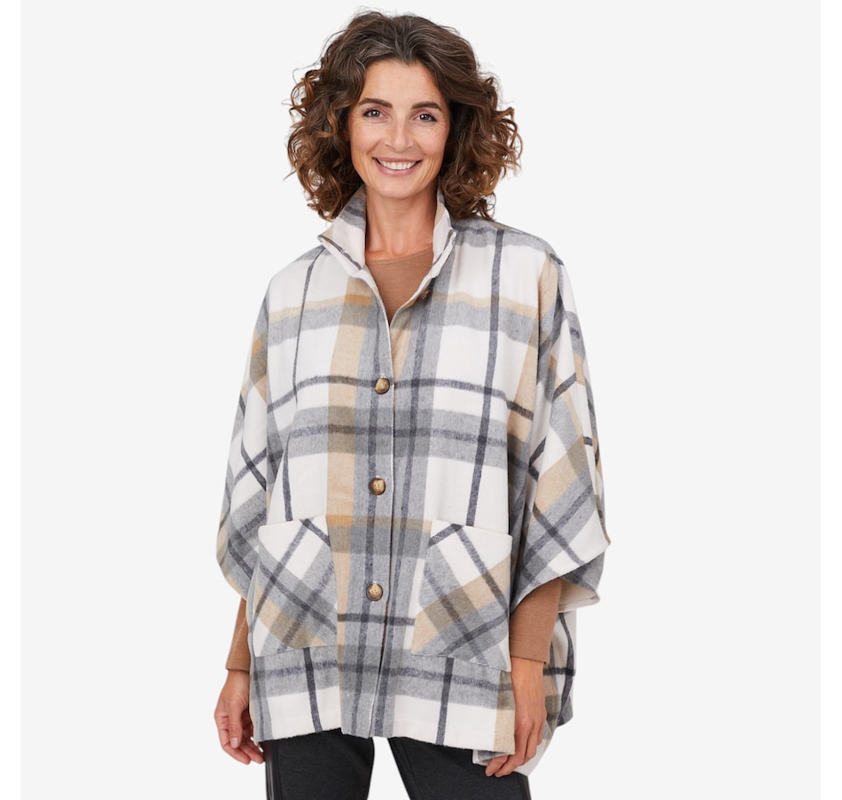Image 103935_ALTMORE1.jpg, Product 103-935 / Price $129.99, Mr. Max Kelly Plaid Poncho Cape from Mr. Max on TSC.ca's Fashion department