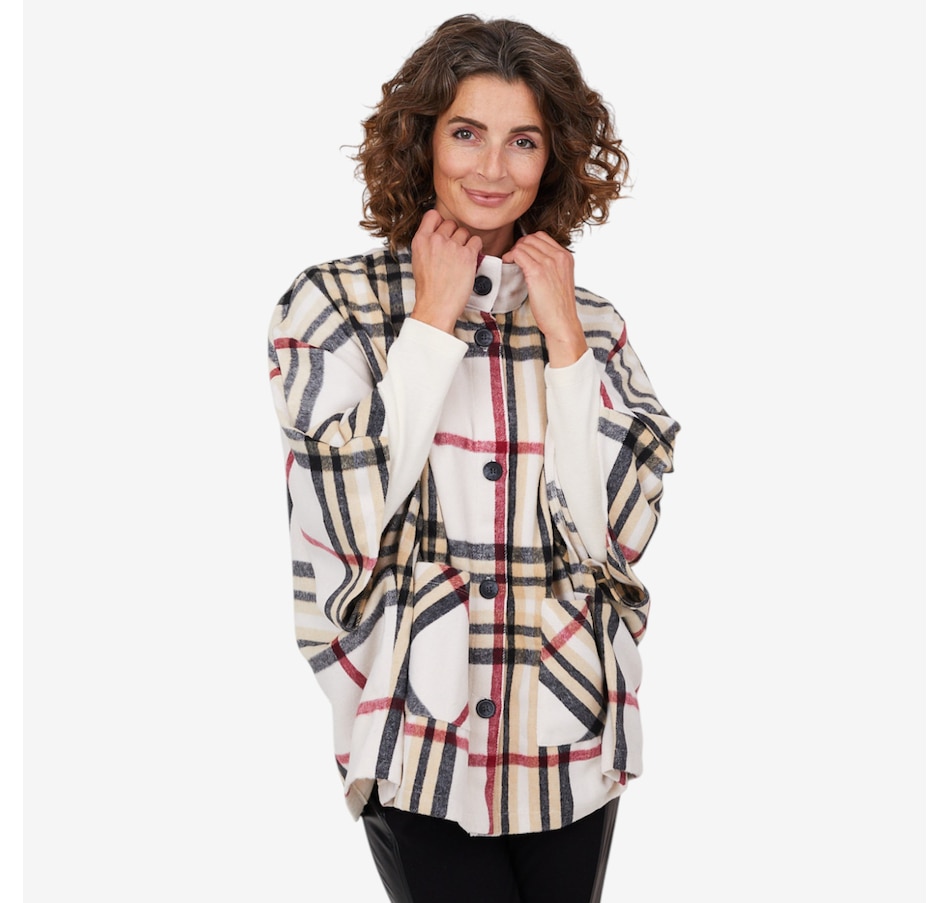 Image 103935_ALTMORE2.jpg, Product 103-935 / Price $129.99, Mr. Max Kelly Plaid Poncho Cape from Mr. Max on TSC.ca's Fashion department