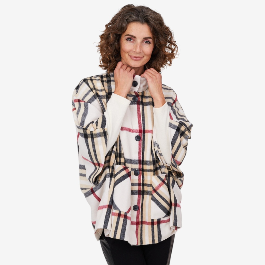 Image 103935_ALTMORE2.jpg, Product 103-935 / Price $64.88, Mr. Max Kelly Plaid Poncho Cape from Mr. Max on TSC.ca's Fashion department