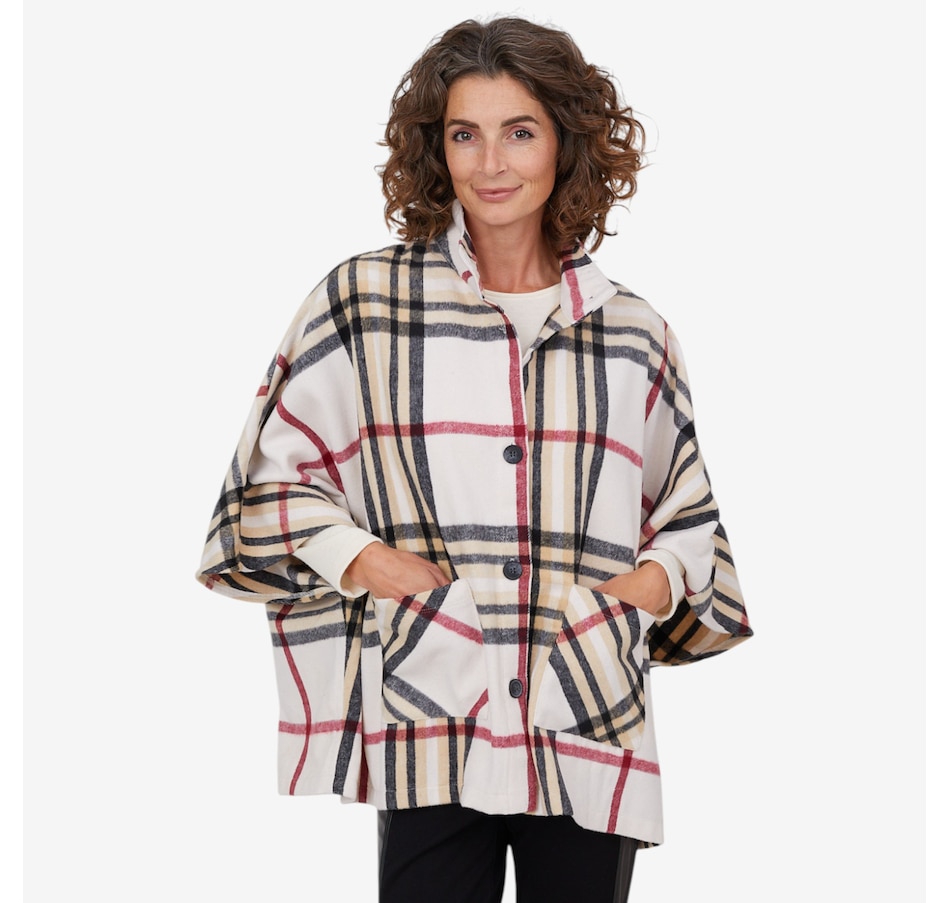 Image 103935_RMU.jpg, Product 103-935 / Price $129.99, Mr. Max Kelly Plaid Poncho Cape from Mr. Max on TSC.ca's Fashion department