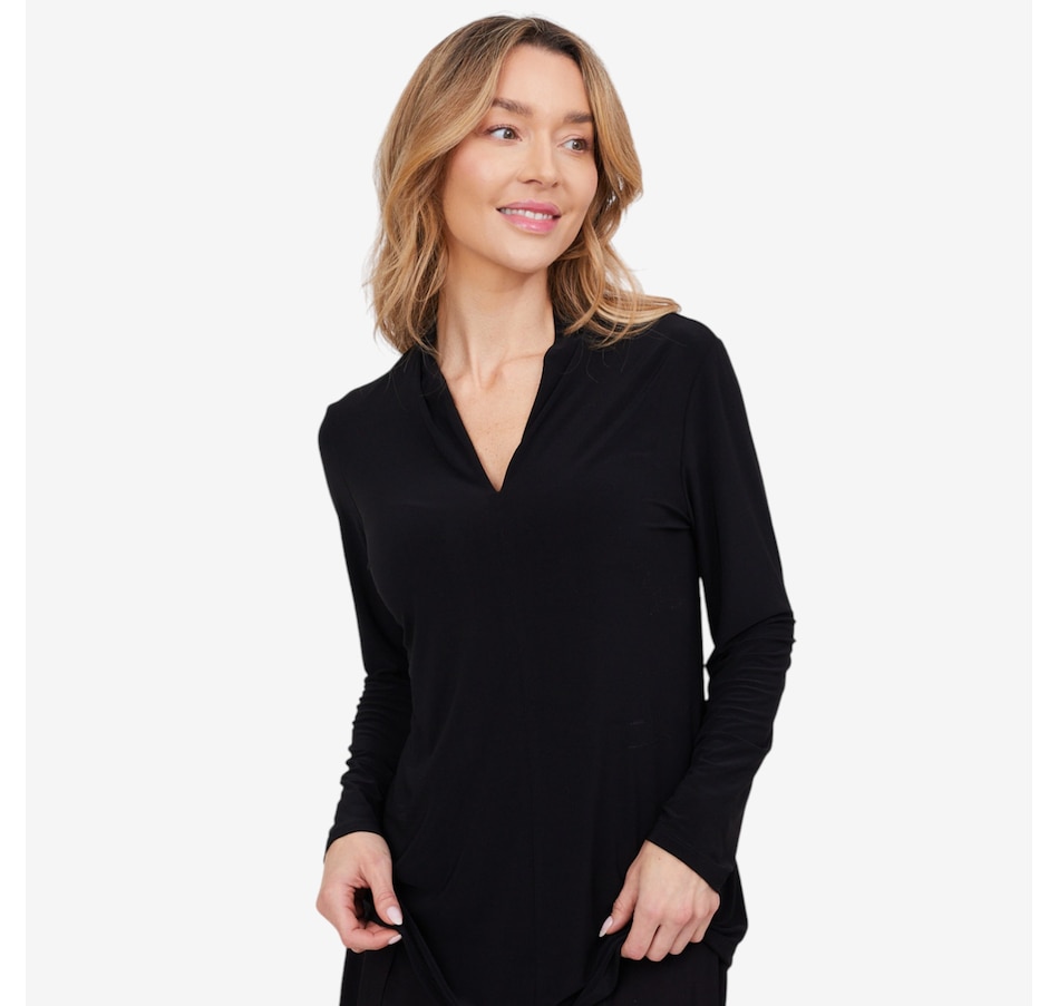 Image 103936_BLK.jpg, Product 103-936 / Price $54.88, Mr. Max Brazil Knit V-Neck Top from Mr. Max on TSC.ca's Fashion department