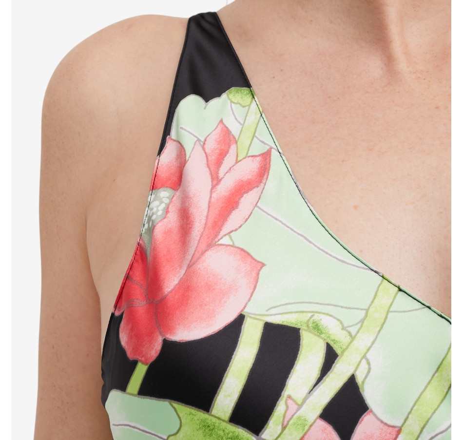 Image 103946_ALTMORE1.jpg, Product 103-946 / Price $80.00, N Natori Ascendant Lotus Printed Satin Gown from N Natori on TSC.ca's Fashion department