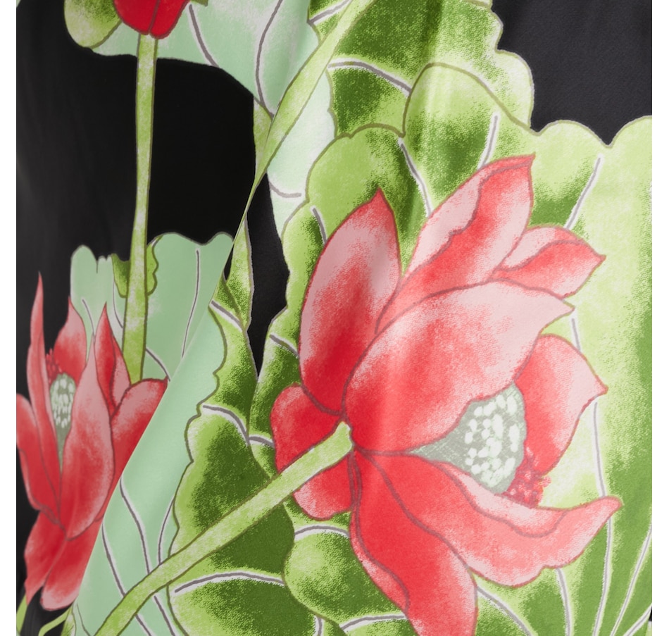 Image 103946_ALTMORE2.jpg, Product 103-946 / Price $80.00, N Natori Ascendant Lotus Printed Satin Gown from N Natori on TSC.ca's Fashion department