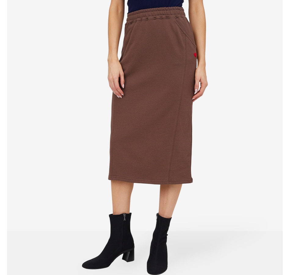 Image 103968_DRKEAR.jpg, Product 103-968 / Price $80.00, Preloved Leanne Midi Skirt from Preloved on TSC.ca's Fashion department