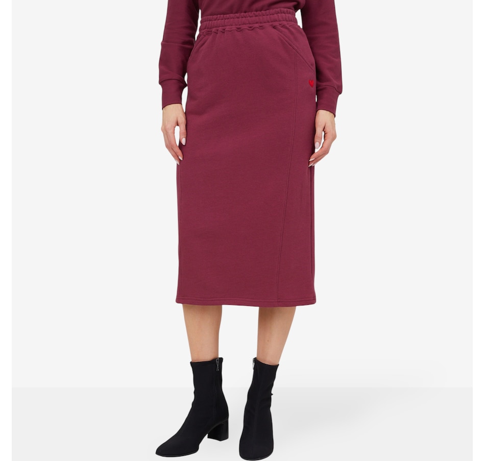 Image 103968_PURPN.jpg, Product 103-968 / Price $80.00, Preloved Leanne Midi Skirt from Preloved on TSC.ca's Fashion department