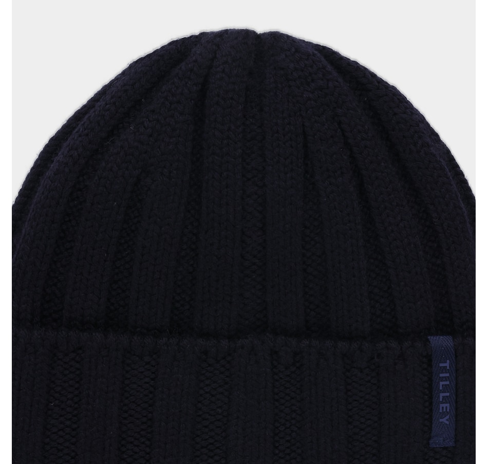 Image 104005_ALTMORE10.jpg, Product 104-005 / Price $48.00, Tilley Chunky Ribbed Merino Beanie from Tilley on TSC.ca's Fashion department