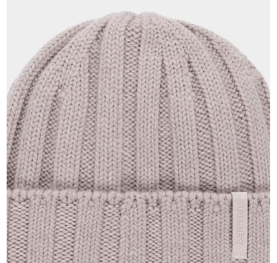 Image 104005_ALTMORE6.jpg, Product 104-005 / Price $48.00, Tilley Chunky Ribbed Merino Beanie from Tilley on TSC.ca's Fashion department