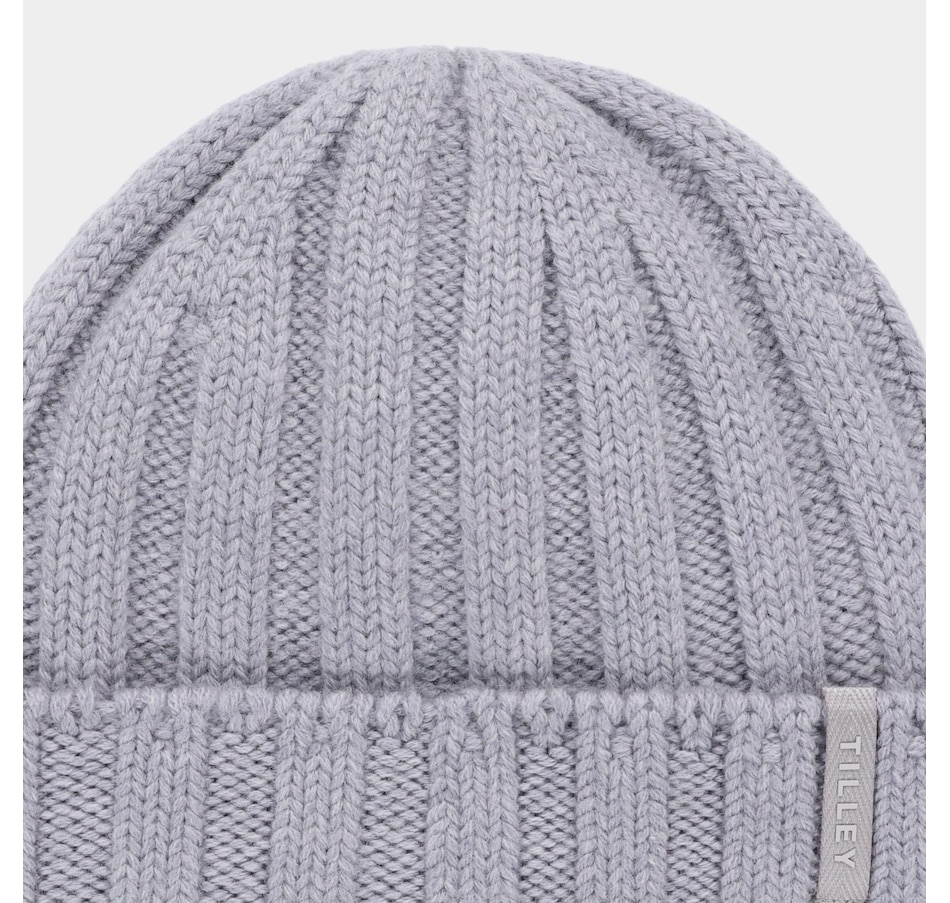 Image 104005_ALTMORE7.jpg, Product 104-005 / Price $48.00, Tilley Chunky Ribbed Merino Beanie from Tilley on TSC.ca's Fashion department
