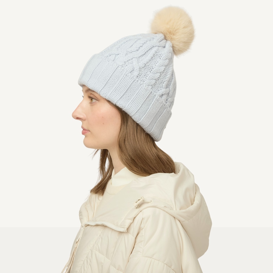 Image 104007_ALTMORE4.jpg, Product 104-007 / Price $55.00, Tilley Pom Pom Cable Beanie from Tilley on TSC.ca's Fashion department