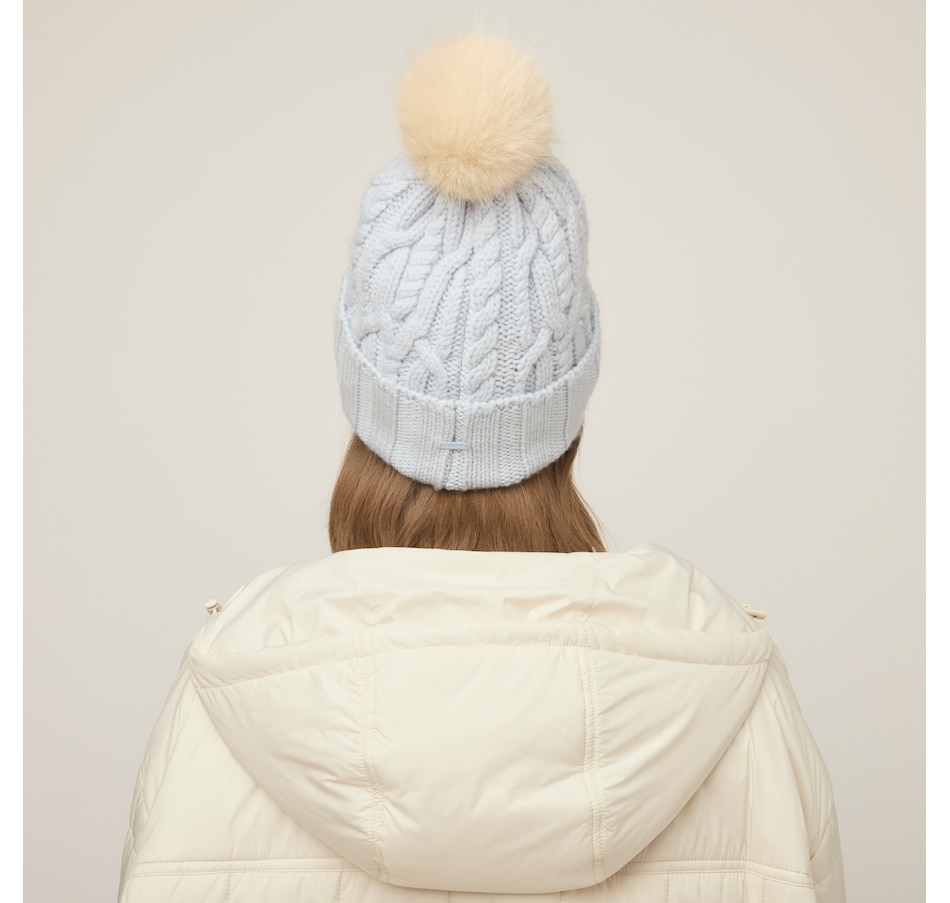 Image 104007_ALTMORE6.jpg, Product 104-007 / Price $55.00, Tilley Pom Pom Cable Beanie from Tilley on TSC.ca's Fashion department