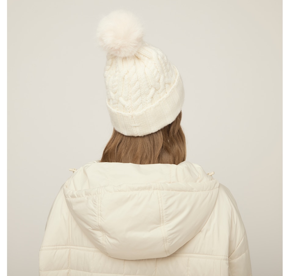 Image 104007_ALTMORE7.jpg, Product 104-007 / Price $55.00, Tilley Pom Pom Cable Beanie from Tilley on TSC.ca's Fashion department