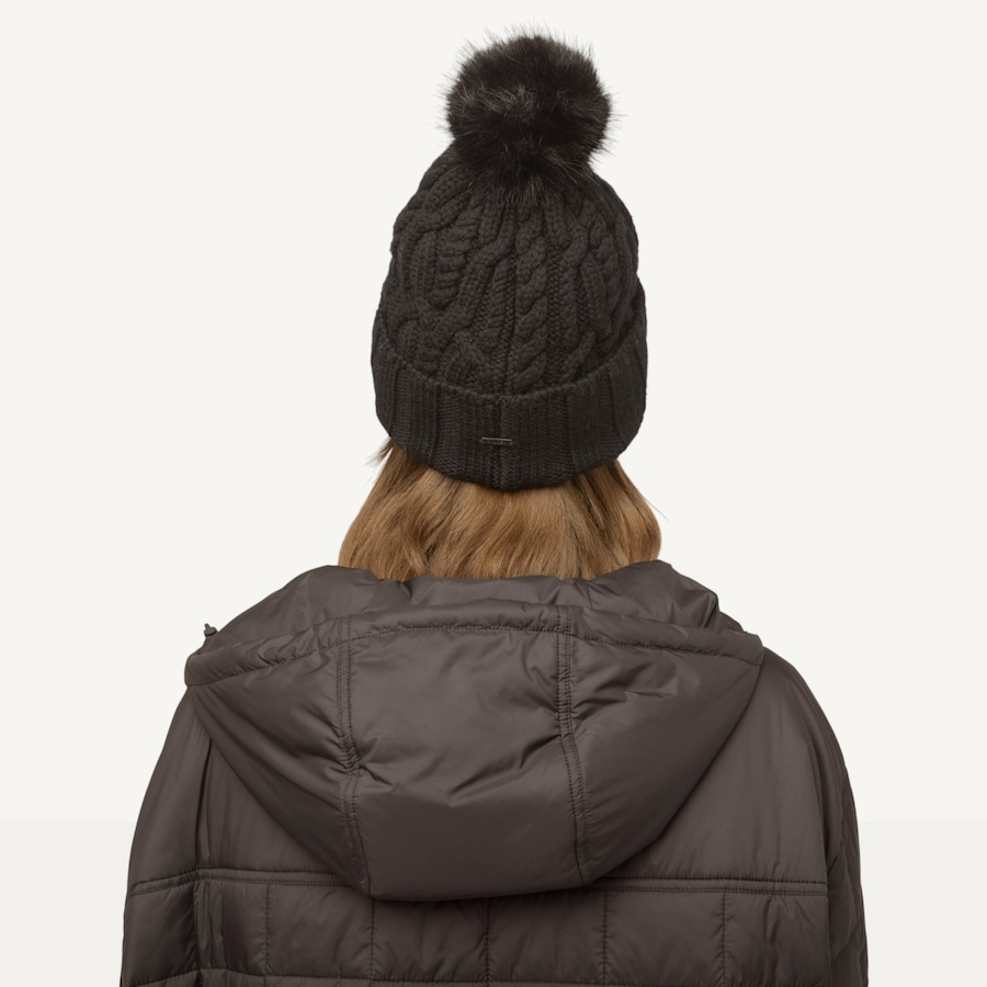 Image 104007_ALTMORE8.jpg, Product 104-007 / Price $55.00, Tilley Pom Pom Cable Beanie from Tilley on TSC.ca's Fashion department